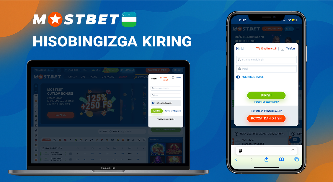 Mostbet login jarayoni Oʻzbekistonda