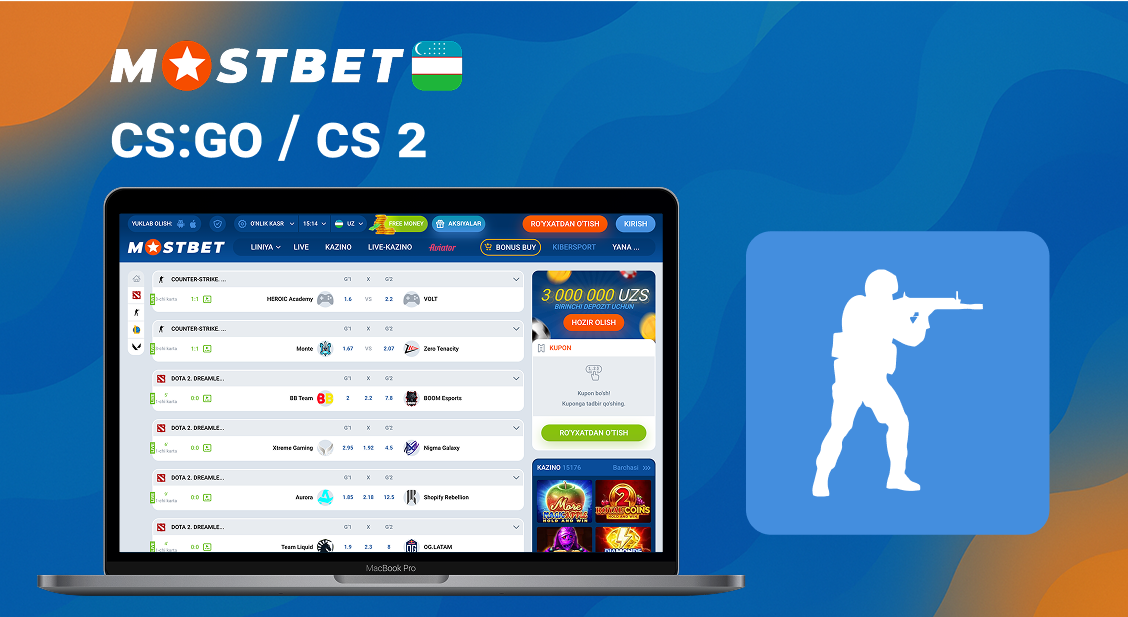 Mostbet CS 2 Esports Tikish