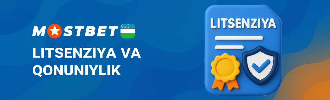 Mostbet litsenziyasi va qonuniylik